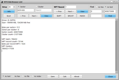 NTFS Disk Explorer -    NTFS